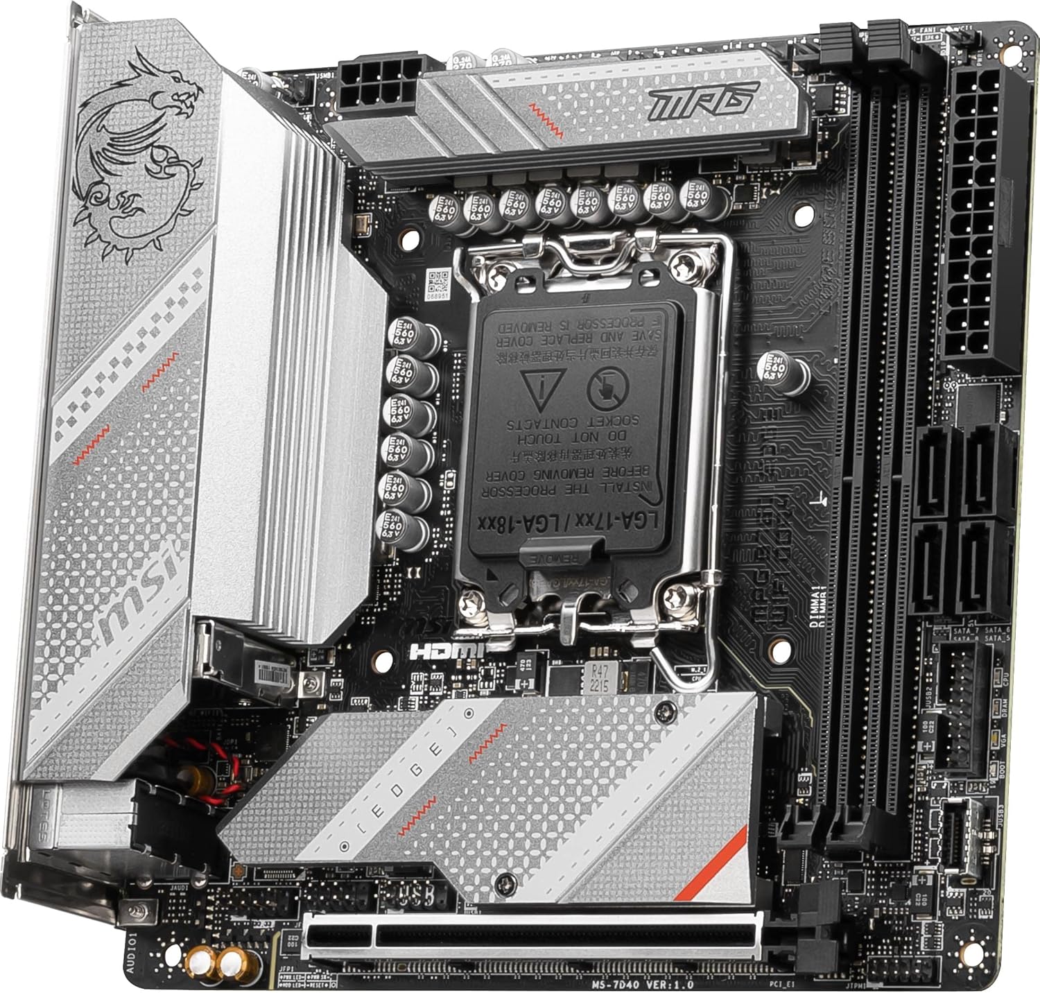 MSI Motherboard MPG B760I Edge WiFi DDR4 MSI Motherboard MPG B760I Edge WiFi DDR4
